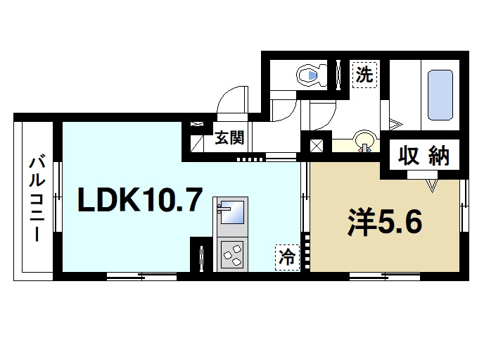 アージュⅠの間取り