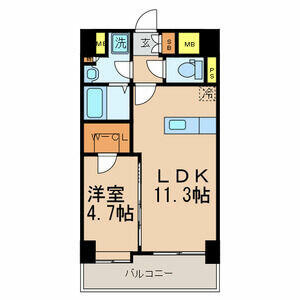 【間取り】 | ＮＯＢＬＥ　ＲＩＣＨ　博多