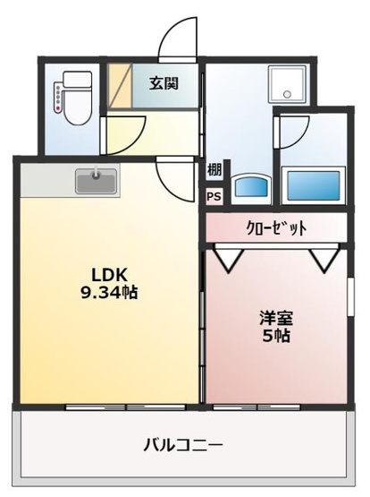 【間取り】 | ベラヴィスタ美野島