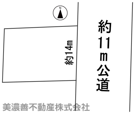 ５６６０５　岐阜市福光西土地の区画図