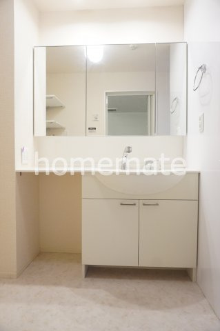 熊本市東区御領４丁目のアパートの独立洗面台