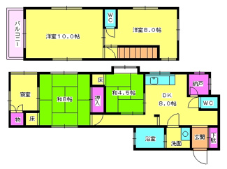 【間取り】 | 瀬木戸建て