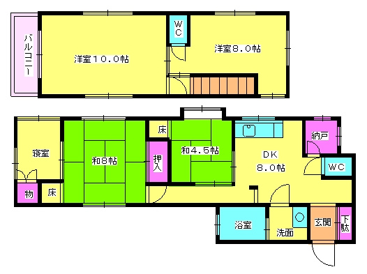【間取り】 | 瀬木戸建て