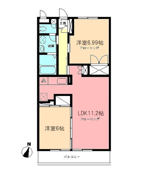 セントラルハイツの間取り
