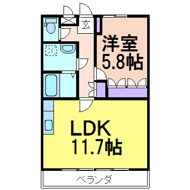 エスポアールSⅡの間取り