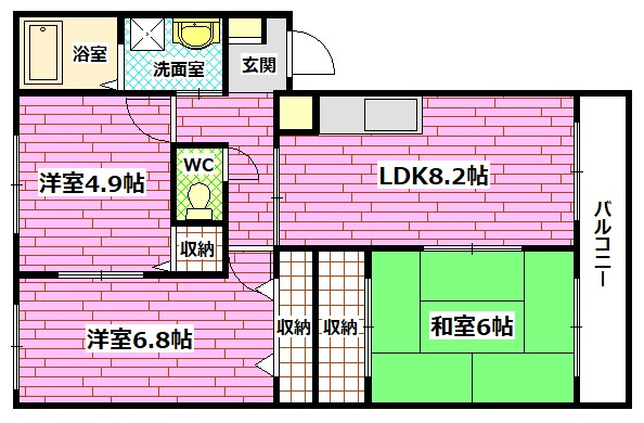プルミエールF.Tの間取り