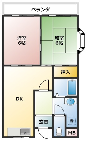 みどりマンションの間取り