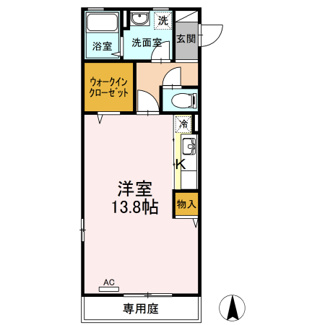 【間取り】 | リビングタウン古川北弐番館B
