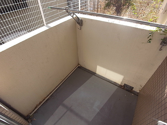 コーポアスナロのバルコニー