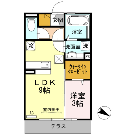 パレス丹波　弐番館の間取り