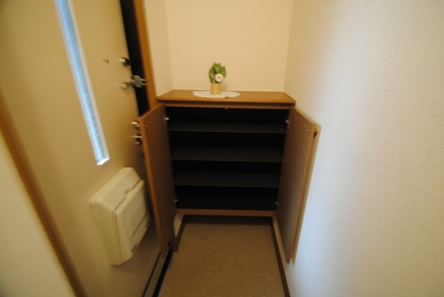 ハイネス迎野の玄関|明るい玄関です