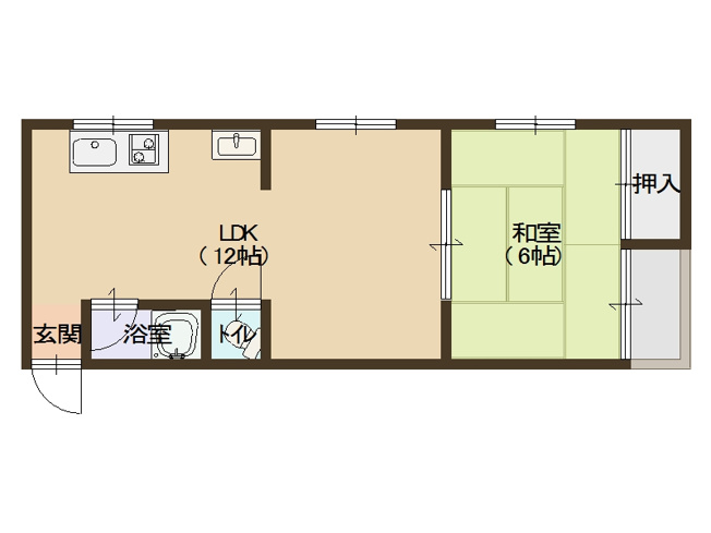 【間取り】 | ハイツニュー和歌
