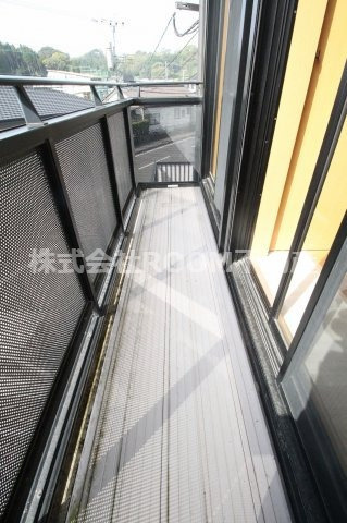 蓼池マンションルビィのバルコニー|外からの目が気にならないバルコニーで洗濯物が干せます