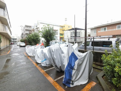 【その他共用部分】 | 大森第３スカイハイツ | バイク置場です。