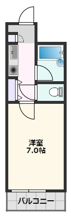 【間取り】 | ハイムタケダT-7