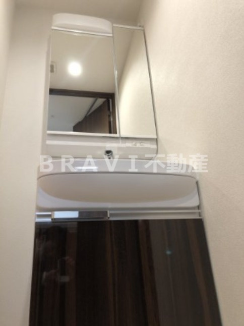 プレサンス堺筋本町センティス　BRAVI不動産の独立洗面台|【プレサンス堺筋本町センティス】独立洗面化粧台が付いています