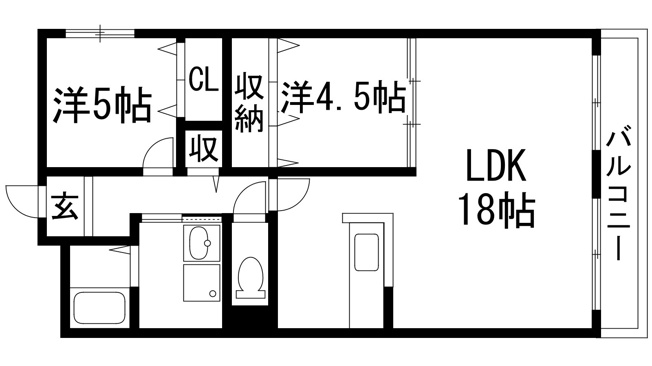【間取り】 | ツインパレス北伊丹