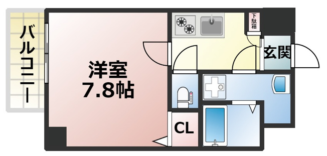 【間取り】 | TOYOTOMI STAY PREMIUM 梅田Ⅲ