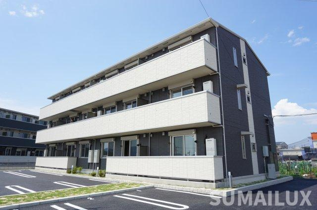 熊本市東区新南部２丁目のアパートの外観