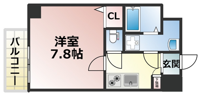 【間取り】 | TOYOTOMI STAY PREMIUM 梅田Ⅲ