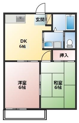 サンコーポ柱東山 Bの間取り