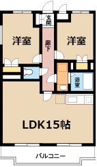 第2林田マンションの間取り