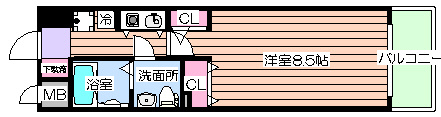 【間取り】 | レジディア天神橋