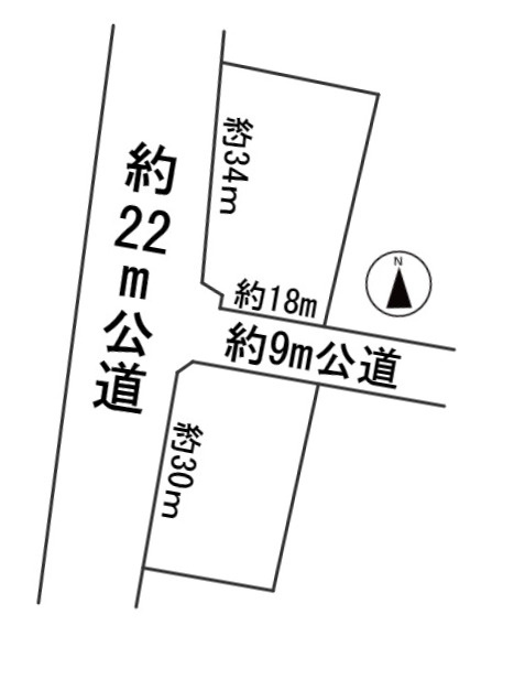 ５６６２２　大垣市横曽根土地の区画図