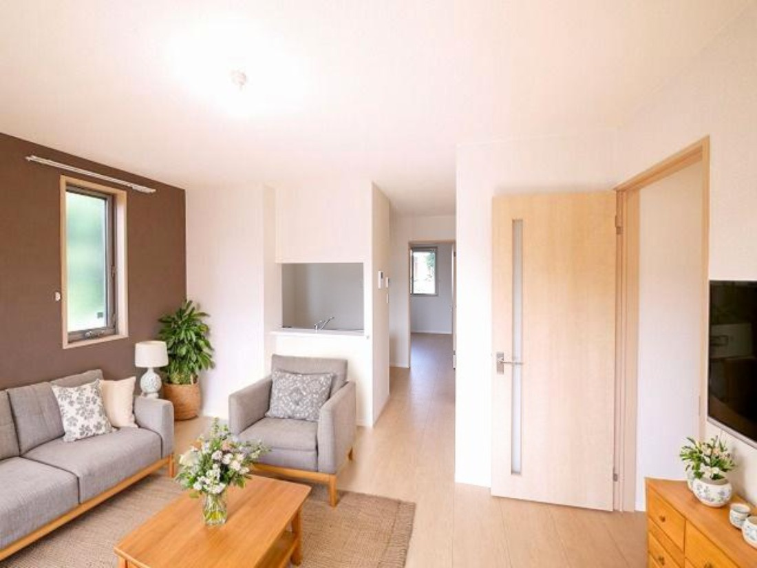 マーベラスコートⅠ・Ⅱの居間・リビング|CGで家具等を配置したもので家具等は含まれません