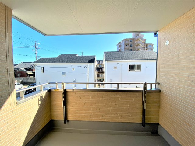リーブルファイン大野町のバルコニー