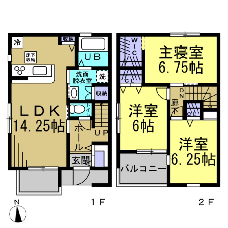 リーブルファイン大野町の間取り