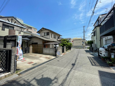 【前面道路含む現地写真】 | 土師小・平成13年建築・土地38坪・堺市中区土師町3丁 | 前面道路含む現地写真です