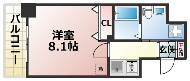 【間取り】 | エグゼ西天満