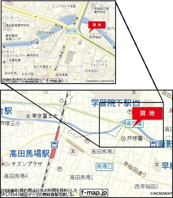 【地図】 | ニューライフ西早稲田