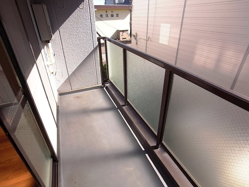 カームハイツ2番館のバルコニー