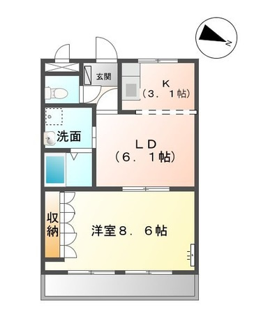 アクシルコート協和の間取り