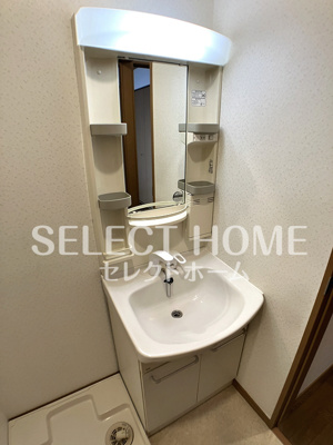 【独立洗面台】 | シャルモン・ナポールⅡ | 独立洗面台、小物を置くことができて便利です同型タイプ