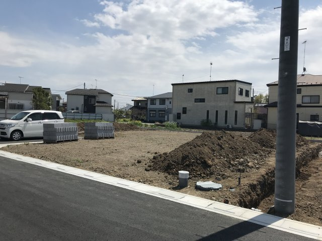 鴻巣市箕田の売地の外観|2021年4月9日　正午ごろ撮影　Ｇ区画