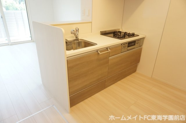 熊本市北区龍田１丁目のアパートのキッチン