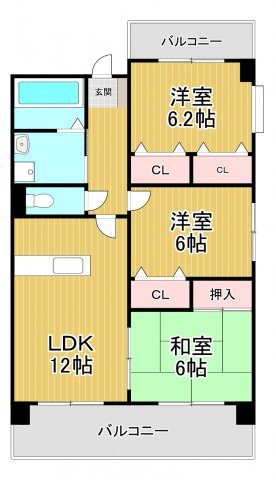 メゾンアンティムの間取り