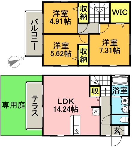 ヴィラフォレスト【キャッシュバック対象物件】の間取り