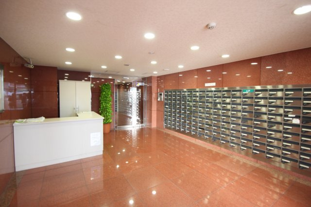 東大阪市長堂１丁目の賃貸マンションのエントランス