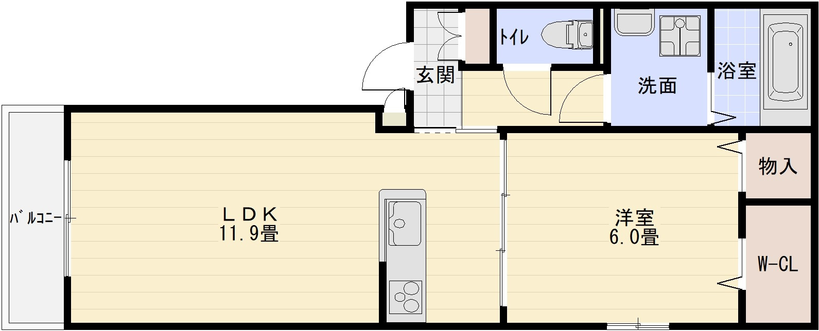 コンフォートしきの間取り|コンフォートしき（八尾市志紀町・JR志紀駅）