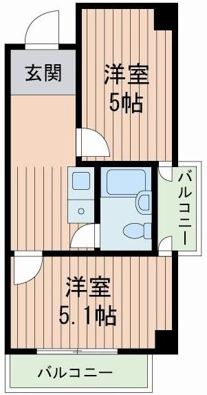 ラ・ペール一番館の間取り