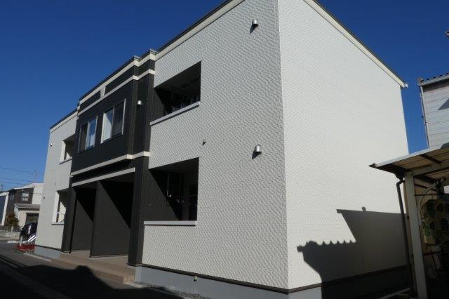 倉敷市茶屋町のアパートの外観