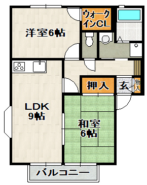 ボヌール95の間取り