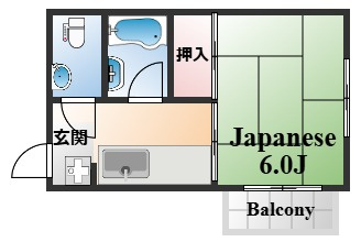 阪神住吉駅前ビルの間取り