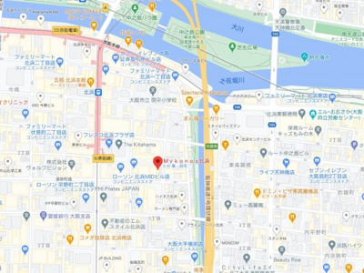 【地図】 | ミコノス北浜