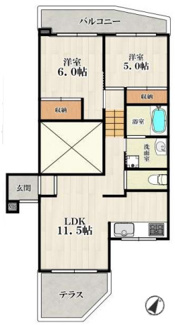 【間取り】 | グローバル八瀬Ⅱ