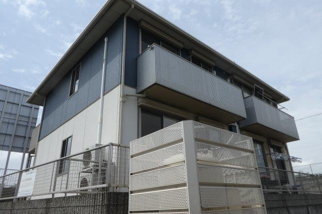 倉敷市新田のアパートの外観